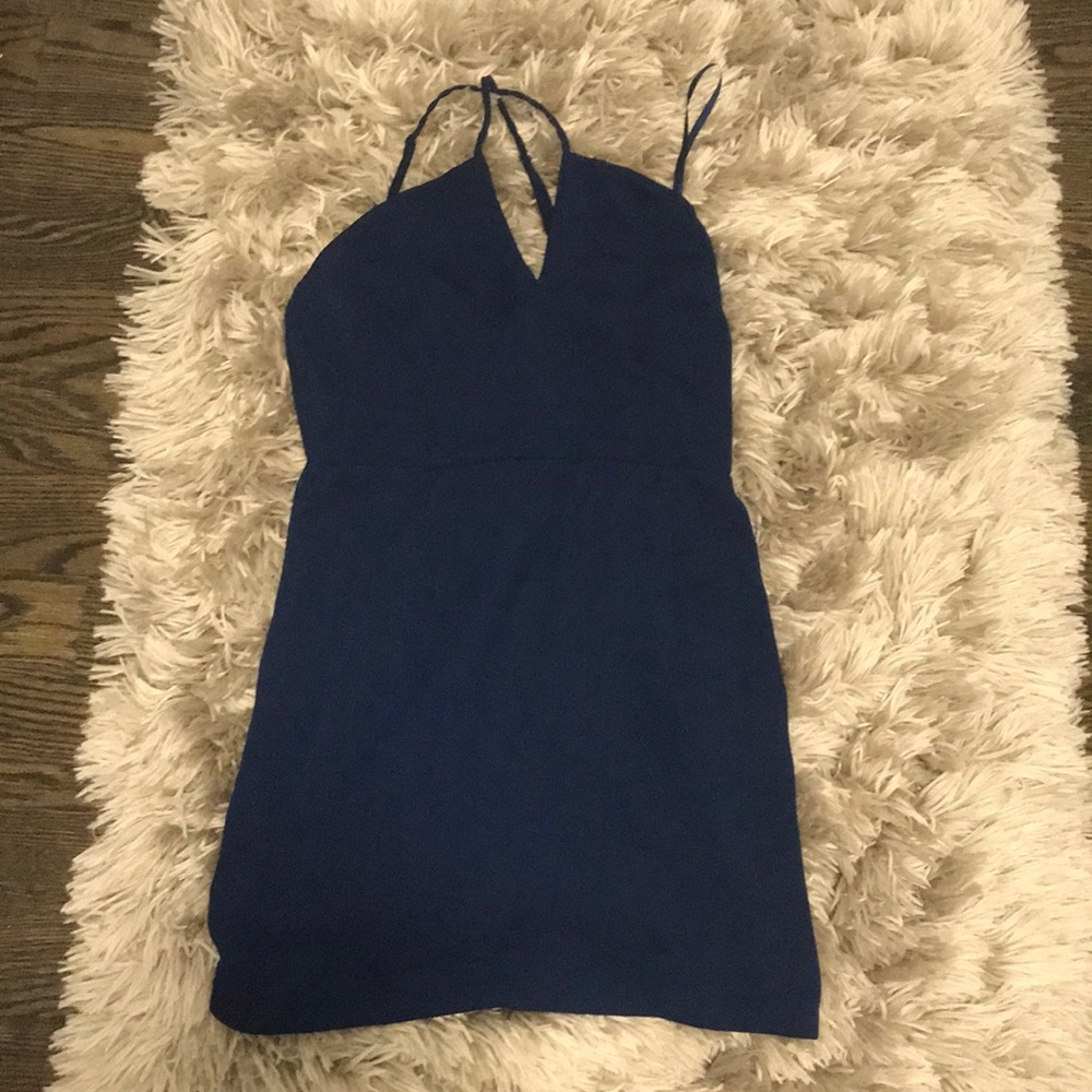 Navy blue strappy dress